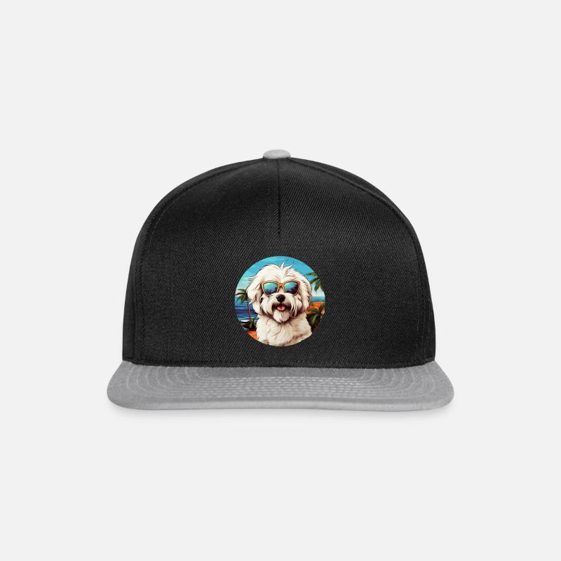 Coton de Tulear Cool - Coton de Tulear Dog - Casquette snapback - noir/gris