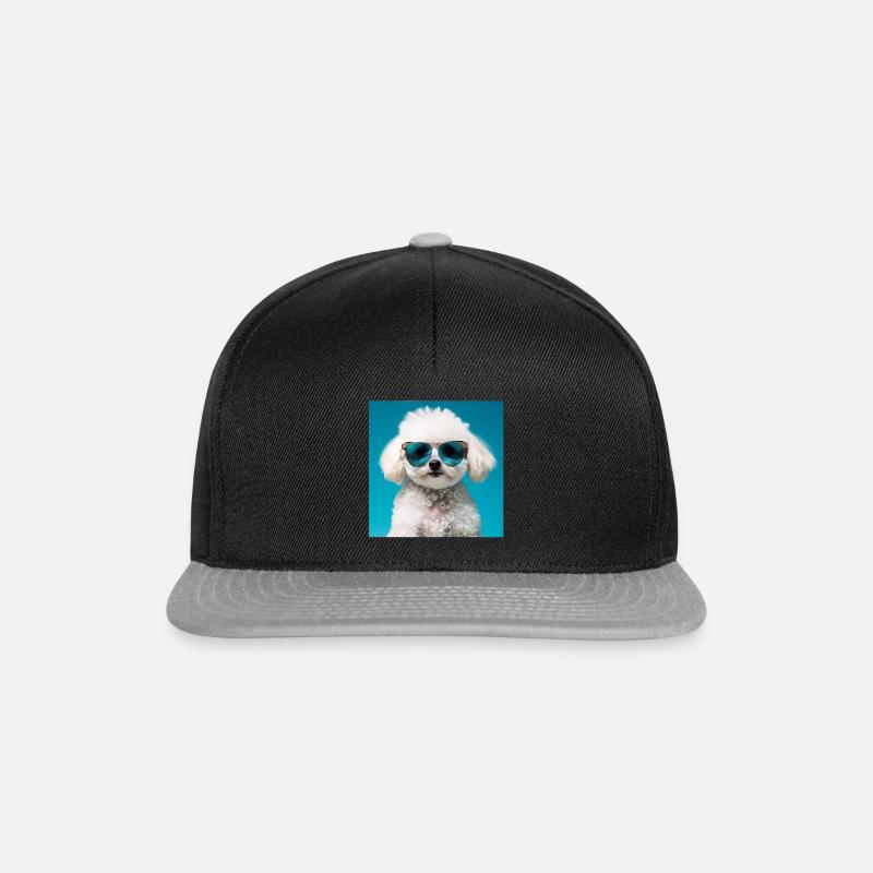 Bichon Frise Cool - Bichon Frise - Snapback Cap - Schwarz/Grau