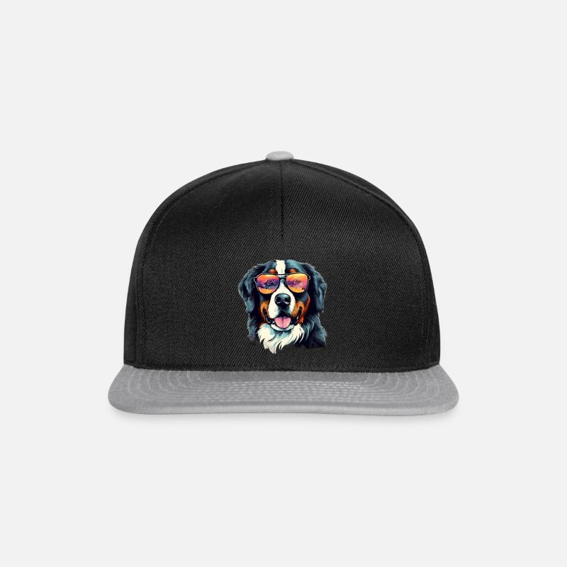 Berner Sennenhund Cool - Berner Sennenhund - Snapback Cap - Schwarz/Grau