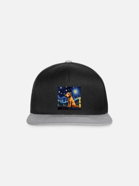 Airedale Terrier Sternennacht - Snapback Cap - Schwarz/Grau