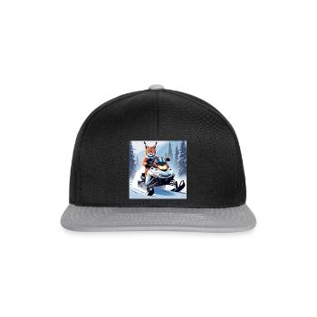 Lynx fait de la motoneige - Casquette snapback - noir/gris - Devant