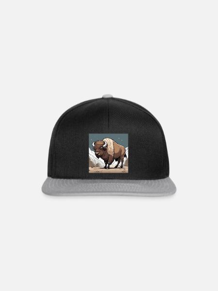 Bison - Snapback Cap - Schwarz/Grau