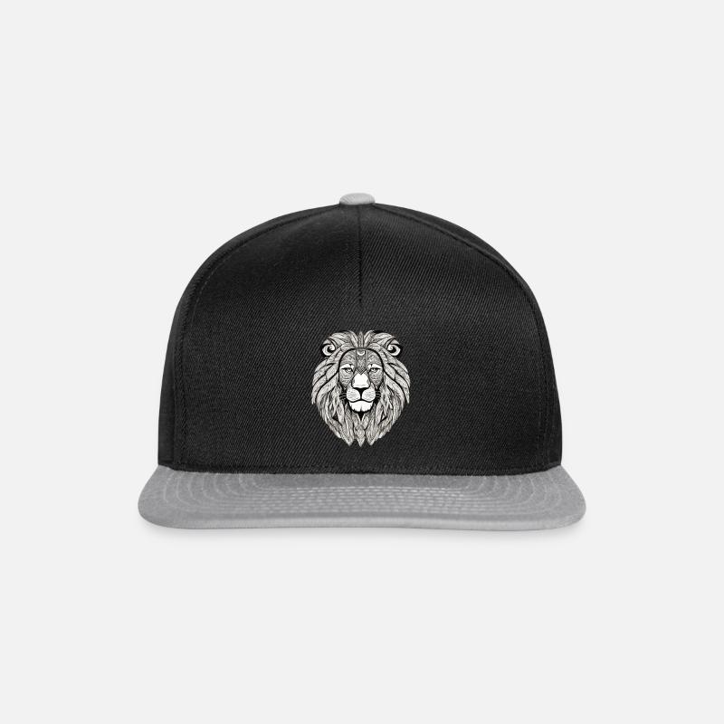 Löwe - Snapback Cap - Schwarz/Grau