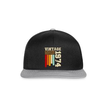 1974 - Snapback Cap - black/grey - Front