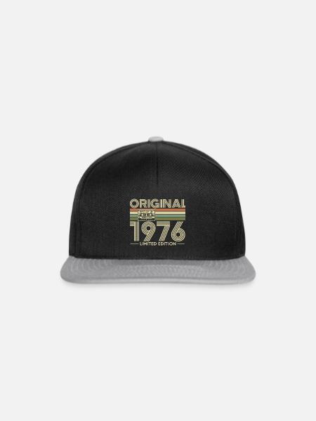 1976 - Snapback Cap - Schwarz/Grau