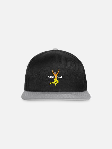 Sportlich - Snapback Cap - Schwarz/Grau