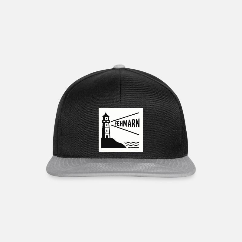 Fehmarn - Snapback Cap - black/grey