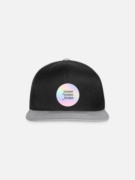 *innen_innen:innen - Snapback Cap - Schwarz/Grau
