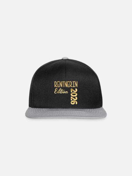 RENTE 2026 RENTNERIN - Snapback Cap - Schwarz/Grau