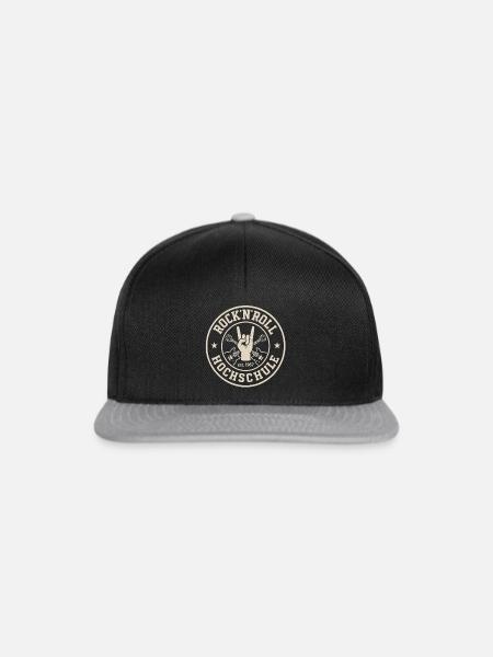 Rock 'n' Roll Hochschule Logo - Snapback Cap - Schwarz/Grau