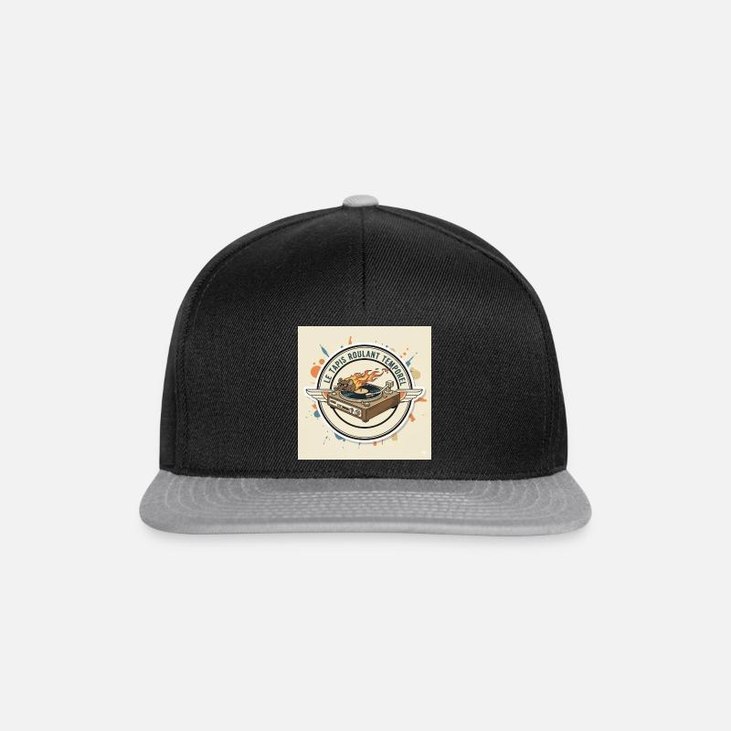 The Time Treadmill: Hamster DJ - Snapback Cap - black/grey