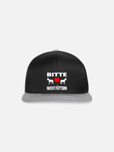 Esel - Snapback Cap - Schwarz/Grau