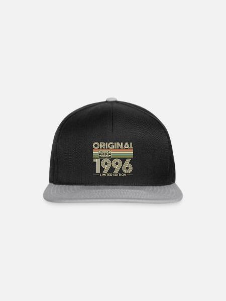 Originale limitierte Edition von 1996 - Snapback Cap - Schwarz/Grau