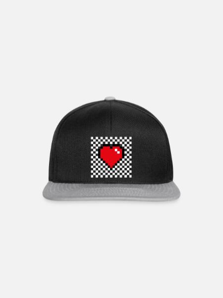 2 heart - Snapback Cap - Schwarz/Grau