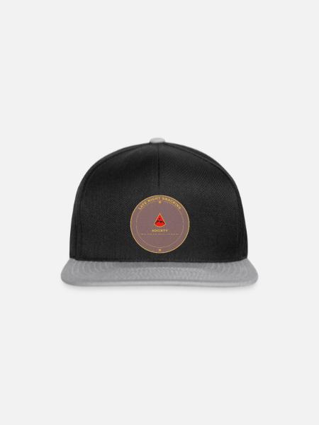 Mitternachts Snack Gesellschaft Pink - Snapback Cap - Schwarz/Grau