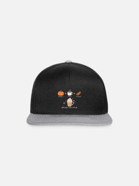 pumpkin spice - Snapback Cap - Schwarz/Grau