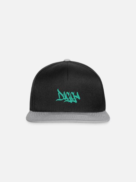 Digga - Snapback Cap - Schwarz/Grau
