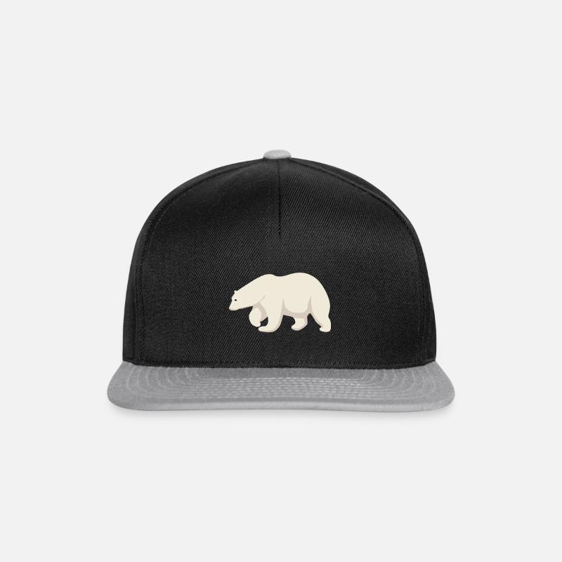 polar bear - Snapback Cap - black/grey