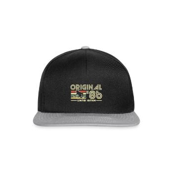 1986 - Casquette snapback - noir/gris - Devant