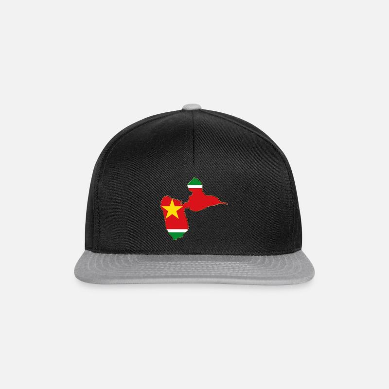 971 Guadelopue Drapeau - Casquette snapback - noir/gris