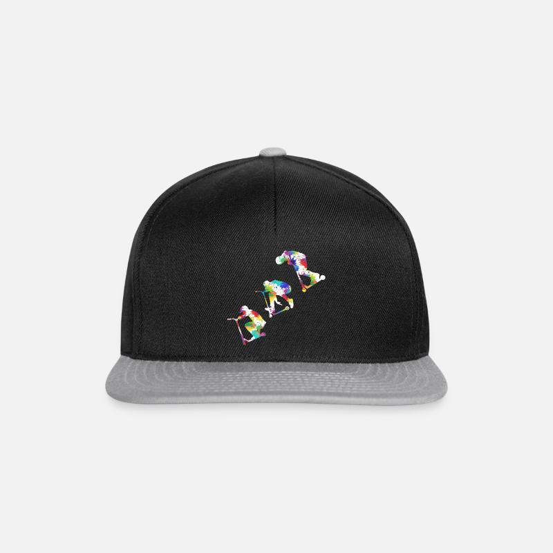 Stunt Scooter - Snapback Cap - Schwarz/Grau