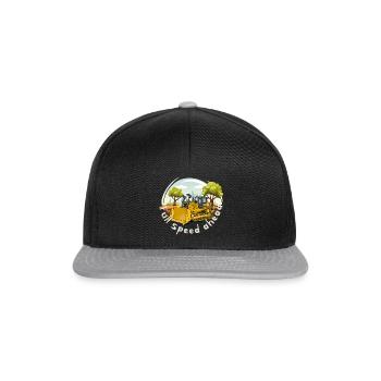 Bulldozer en plein essor - Casquette snapback - noir/gris - Devant