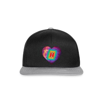 Servez-vous d'un grand H - Casquette snapback - noir/gris - Devant