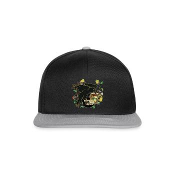 Always the Crow Design One - Snapback Cap - black/grey - Front