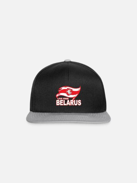 Live Free Belarus - Snapback Cap - Schwarz/Grau