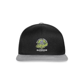 Ruhrpott - Auf Kohle Geboren - Snapback Cap - Schwarz/Grau - Vorne