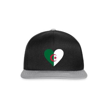 Algeria Heart - Snapback Cap - black/grey - Front