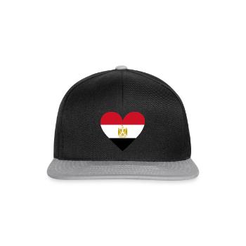 Cœur d’Égypte - Casquette snapback - noir/gris - Devant