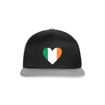 Ireland Heart - Snapback Cap - black/grey - Front