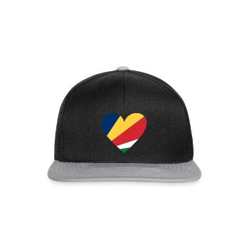 Seychelles Heart - Casquette snapback - noir/gris - Devant