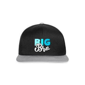 BIG BRO Bruder - Snapback Cap - Schwarz/Grau - Vorne