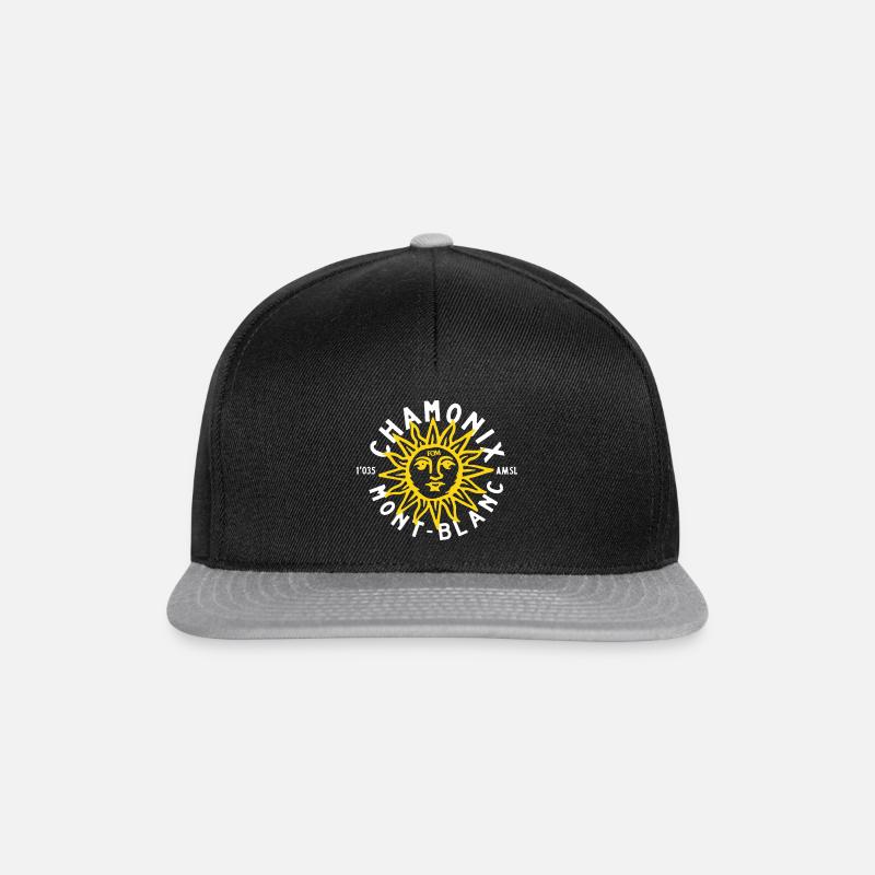 Chamonix Mont-Blanc - Snapback Cap - Schwarz/Grau