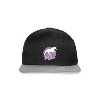 Einhorn - Snapback Cap - Schwarz/Grau - Vorne