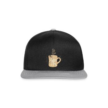 coffee - Snapback Cap - black/grey - Front