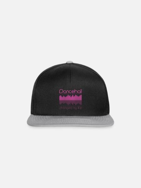Dancehall Musik tanzen Disco Geschenk stylish - Snapback Cap - Schwarz/Grau