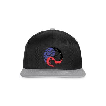 3athlon Swim Bike Run - Design Premium - Casquette snapback - noir/gris - Devant