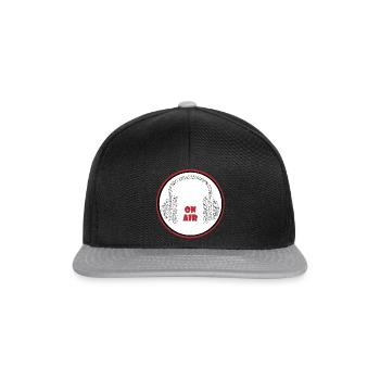 Music Headphones Recording Listening Speaking On Air - Snapback Cap - black/grey - Front
