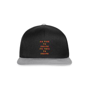 No time to siesta its time to fiesta - Snapback Cap - black/grey - Front