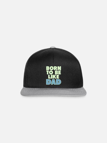 Vater und Sohn - Snapback Cap - Schwarz/Grau