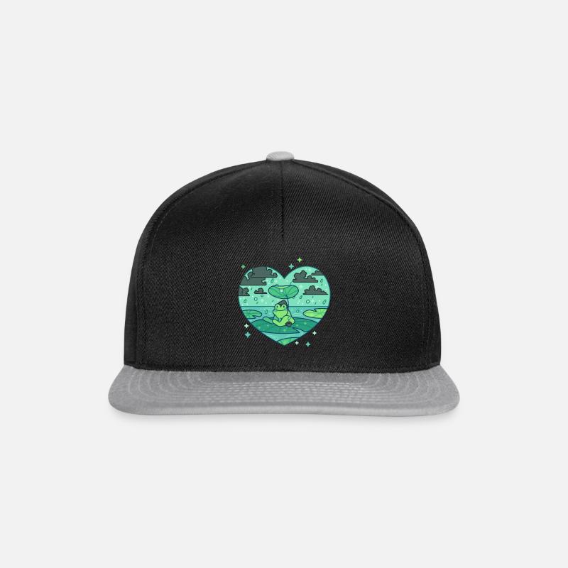 Frog friend - Snapback Cap - black/grey