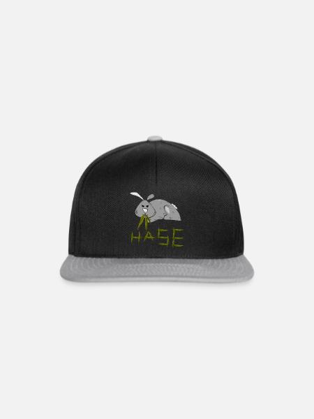 Baba Hase - Snapback Cap - Schwarz/Grau