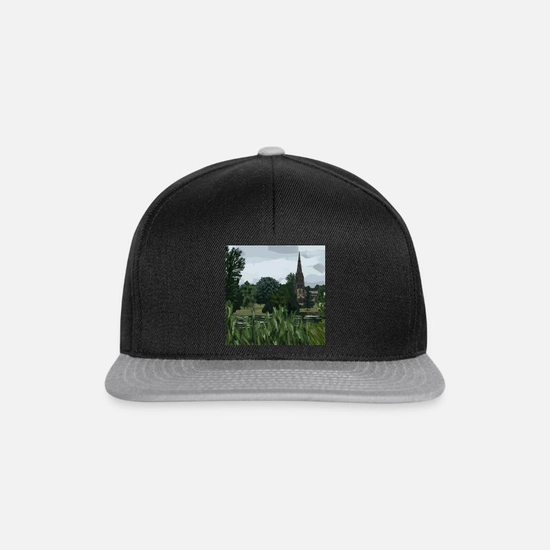 Clumber Park, Nottinghamshire - Snapback Cap - black/grey