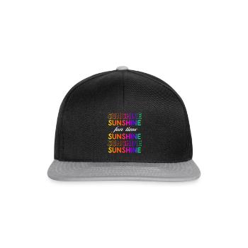 Sunshine - Snapback Cap - Schwarz/Grau - Vorne