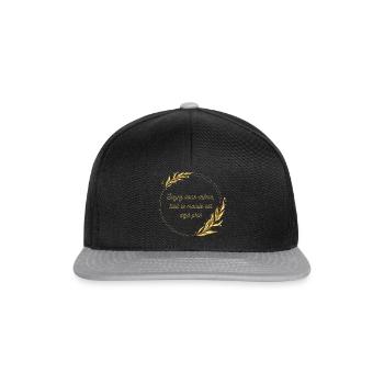 Soyez vous même tout le monde est déjà pris - Casquette snapback - noir/gris - Devant