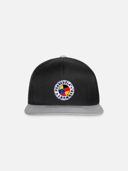 VENEZUELA GERMANY Stamp - Snapback Cap - Schwarz/Grau