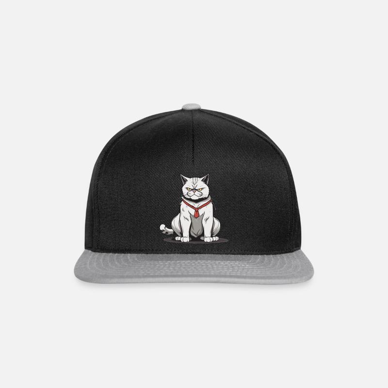 Grummel Kater - Snapback Cap - Schwarz/Grau
